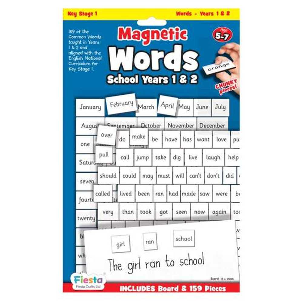 Magnetic First Words - Year 1 & 2 1