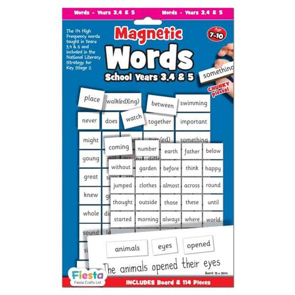Magnetic First Words - Year 3,4 & 5 1