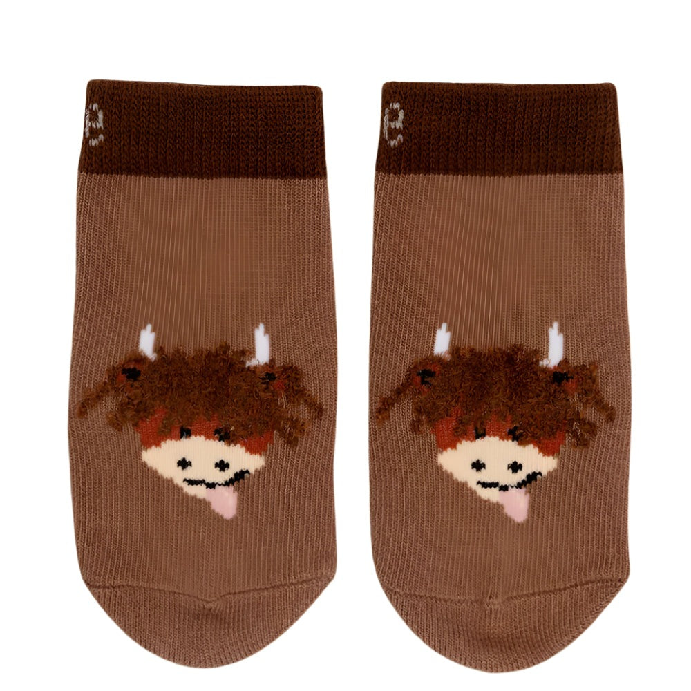 Neutral Hamish Highland Cow Socks 1