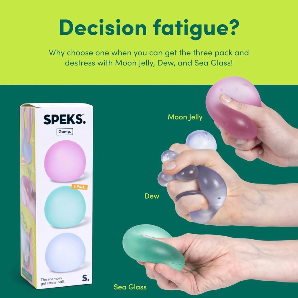 SPEKS Gump - 3 Pack - The Memory Gel Stress Ball 3