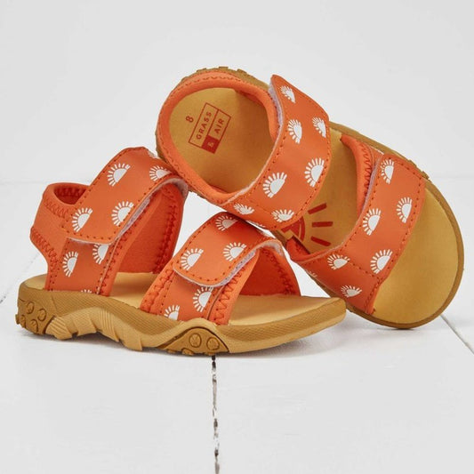 Grass & Air Colour Change Sandals - Orange 