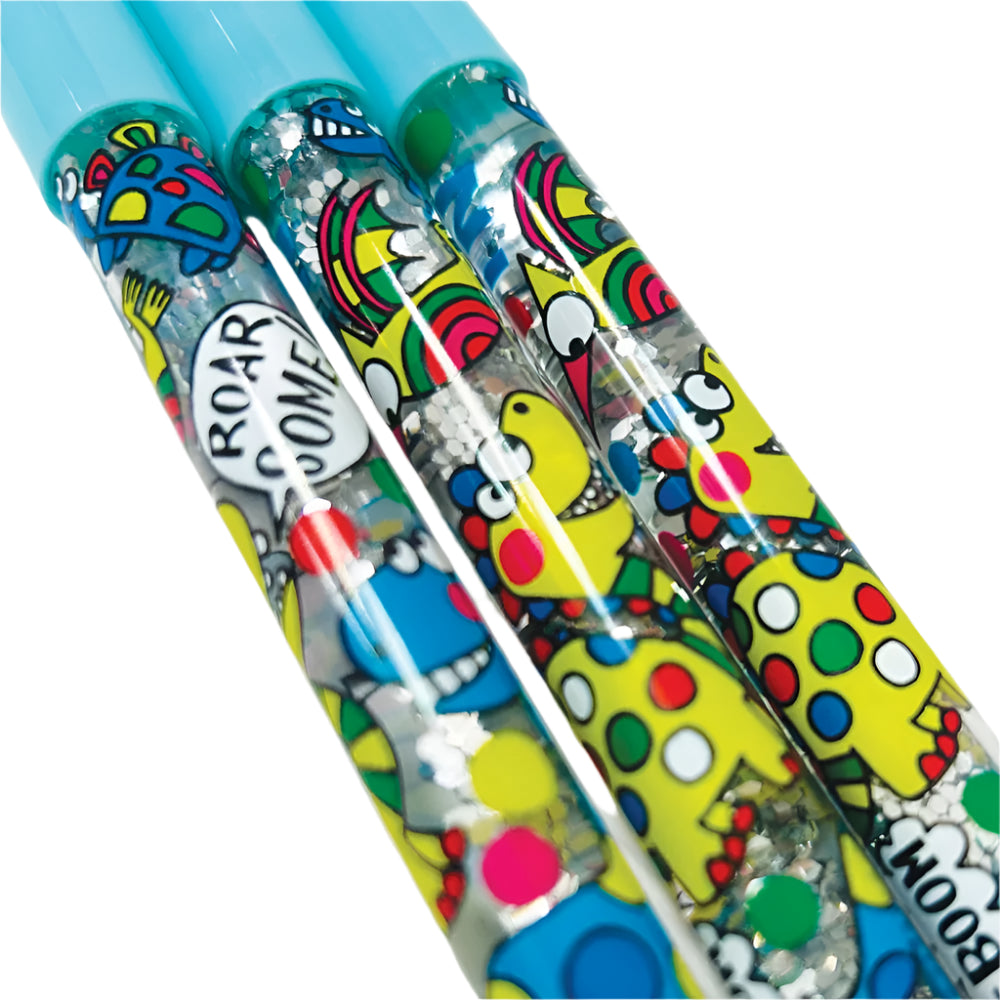 Ballpoint Glitter Pen - Dinosaurs 4