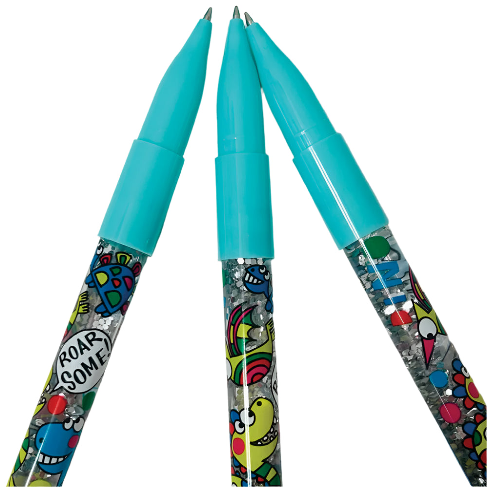 Ballpoint Glitter Pen - Dinosaurs 3