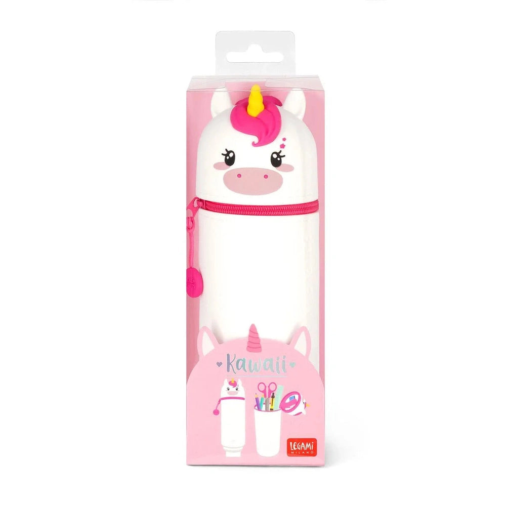 2-in-1 Silicone Pencil Case - Unicorn 4