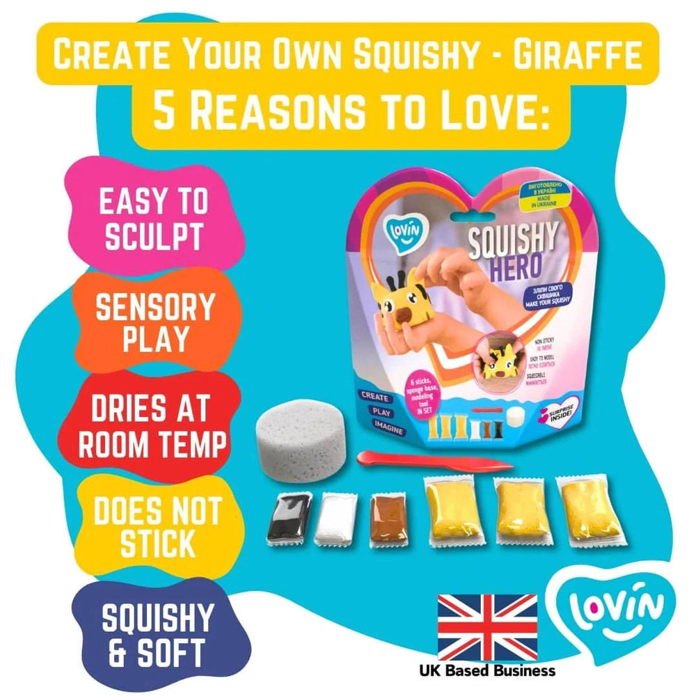 Create Your Own Air Dry Clay Squishy - Giraffe 2