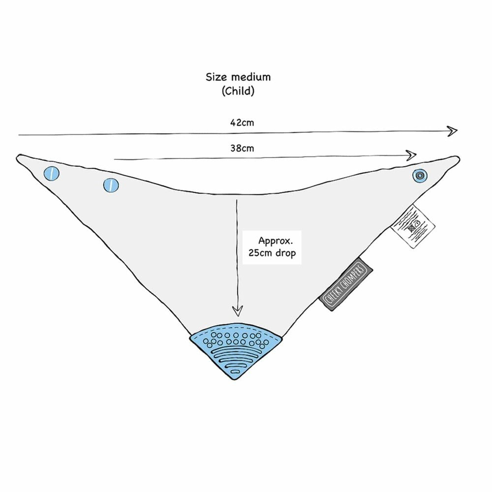 Cheeky Chompers Oral Sensory Neckerchew 4y+ - Polka Dot 