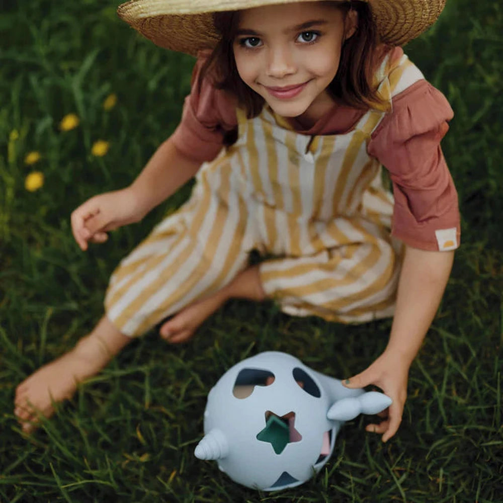 Narwhal Shape Sorter - Pastel 3