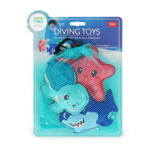 Set Of 3 Neoprene Diving Toys