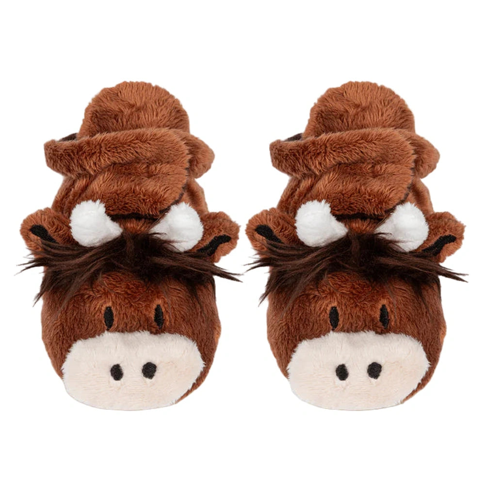 Neutral Highland Cow Booties 1