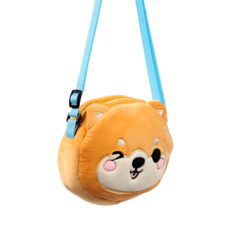 Shiba Inu Adoramals Crossbody Plush Shoulder Bag