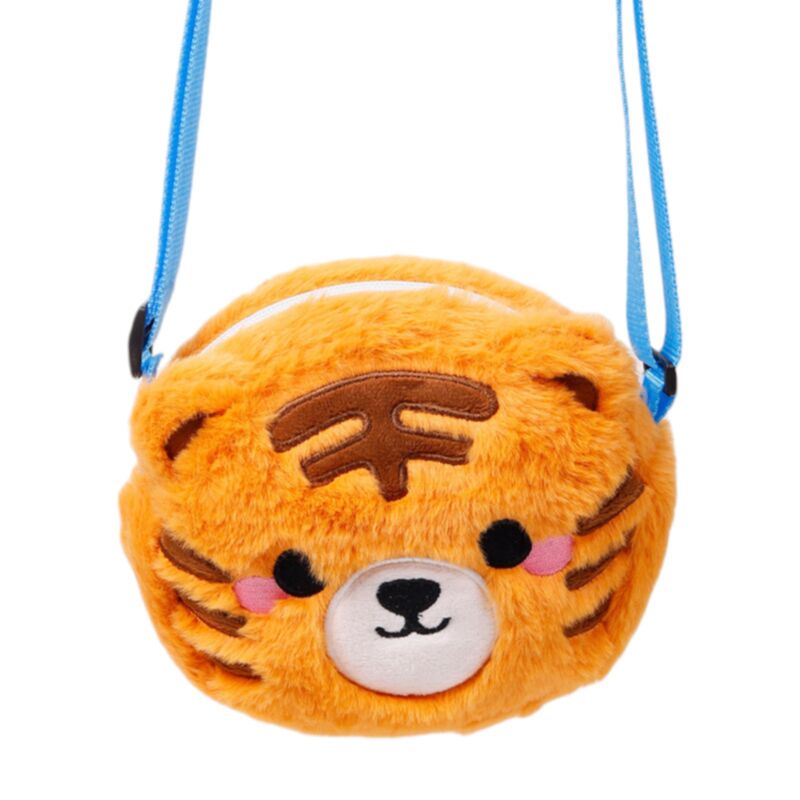 Tiger Adoramals Crossbody Plush Shoulder Bag
