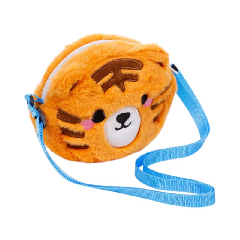 Tiger Adoramals Crossbody Plush Shoulder Bag