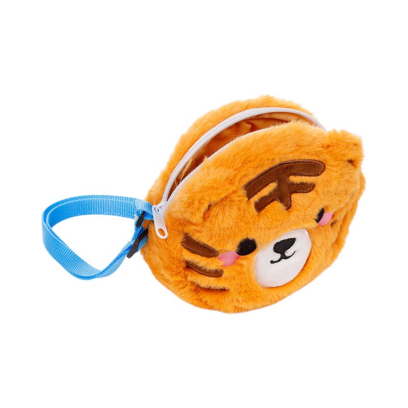 Tiger Adoramals Crossbody Plush Shoulder Bag