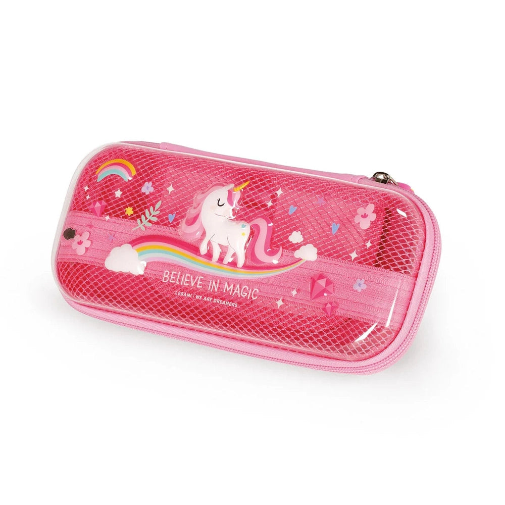 Unicorn Rigid Transparent Pencil Case - WonderWow 1