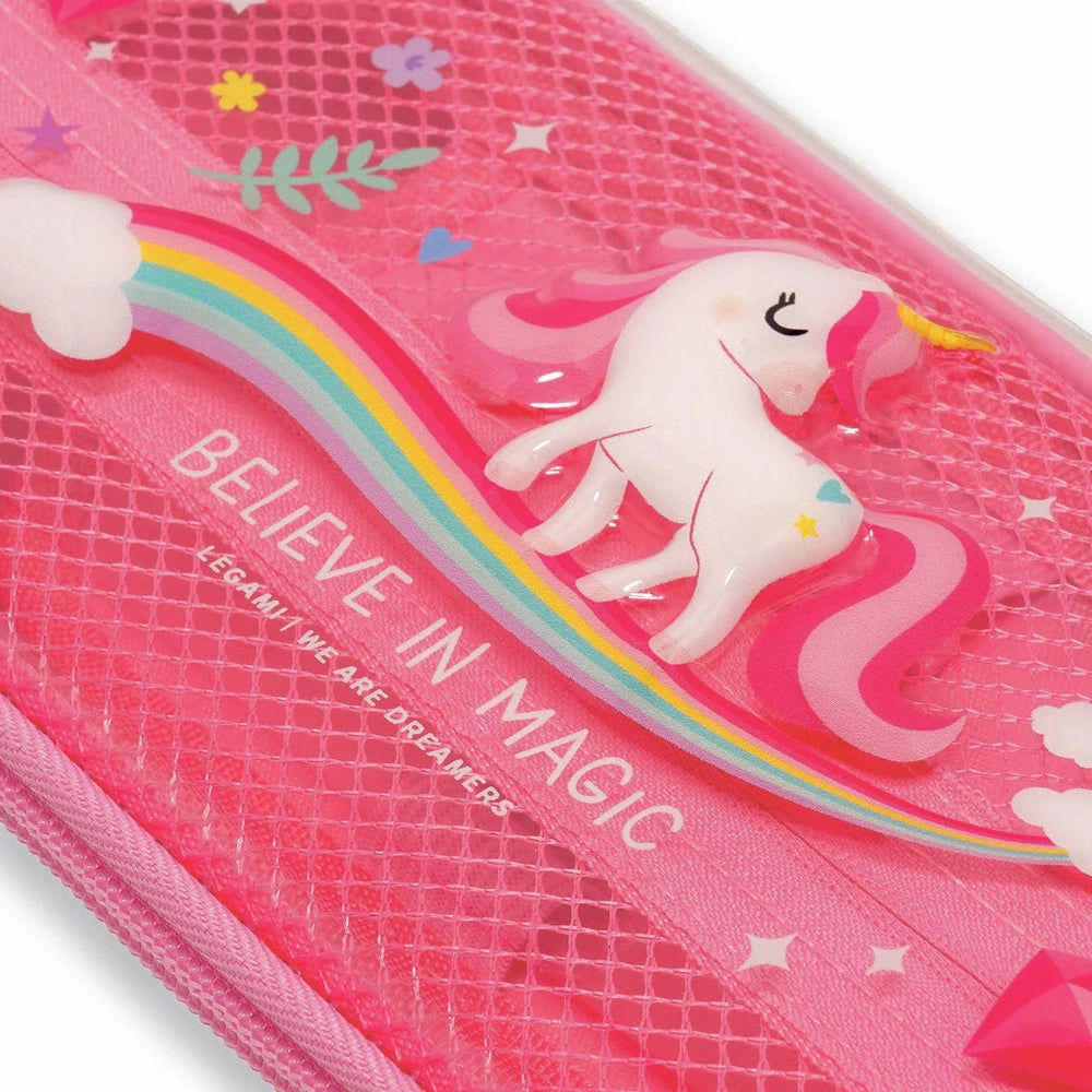 Unicorn Rigid Transparent Pencil Case - WonderWow 3