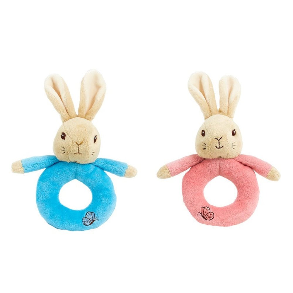 Peter Rabbit Peter Rabbit & Flopsy Bunny Plush Ring Rattle