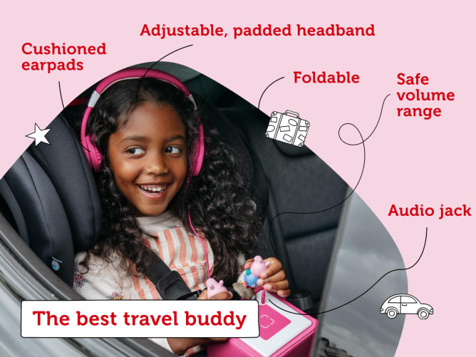 Toniebox Foldable Headphones - Pink 5