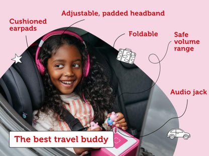 Toniebox Foldable Headphones - Pink 5