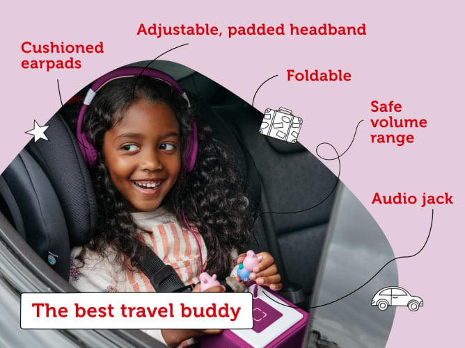 Toniebox Foldable Headphones - Purple 4