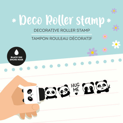 Roller Stamp - Panda- Black Ink