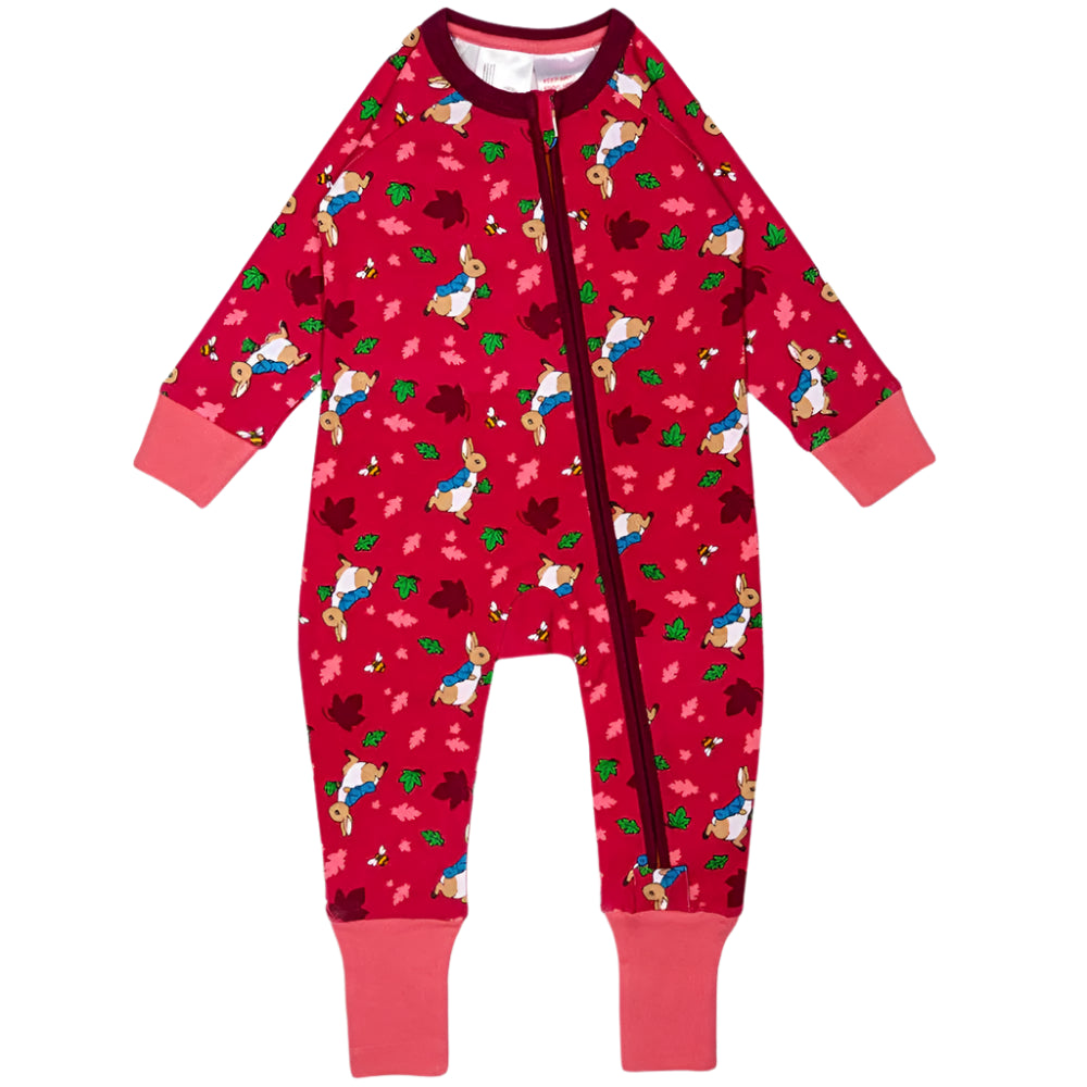 Peter Rabbit Autumn Leaf Zip Romper 2