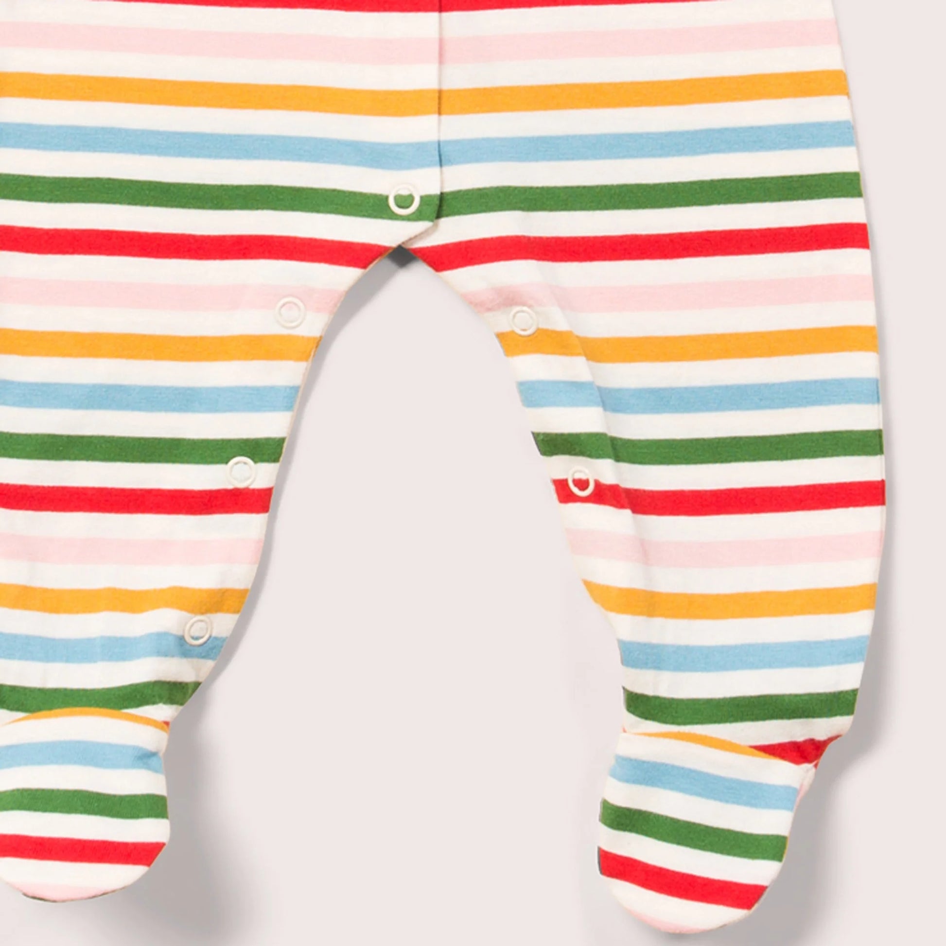 Rainbow Striped Babygrow 4