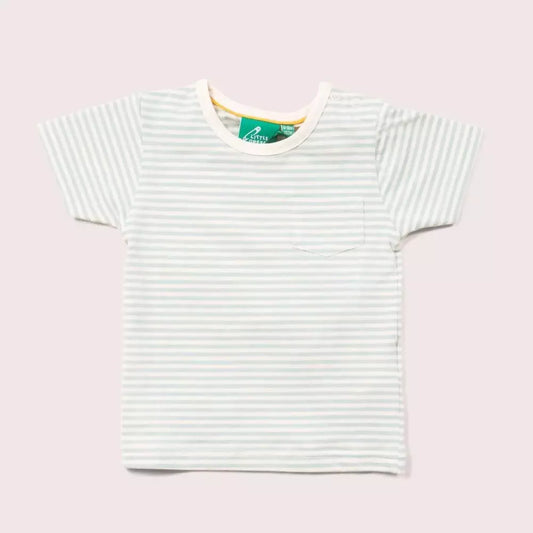 Little Green Radicals Blue Striped Short Sleeve T-Shirt 