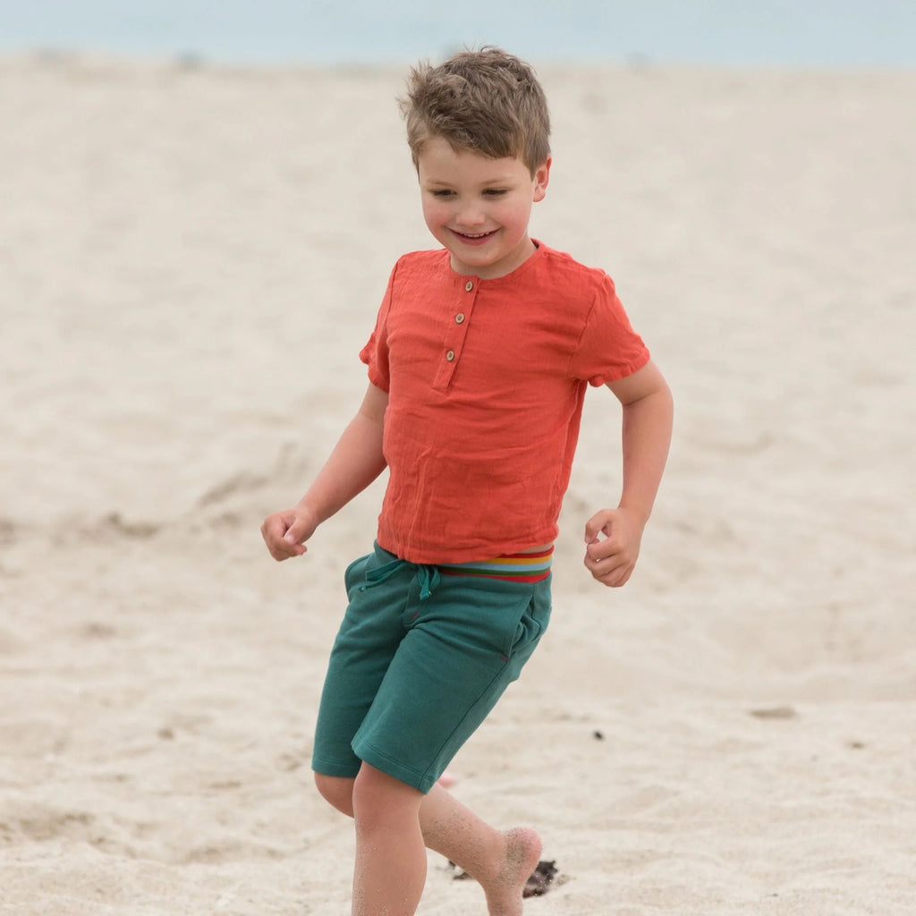 Comfy Jogger Shorts - Teal 2