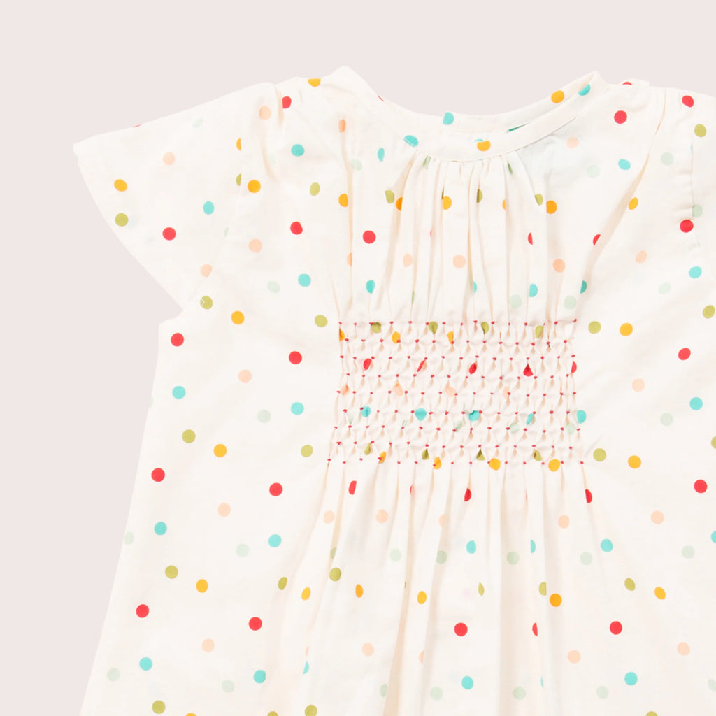 Rainbow Spots Smocked Dress 2