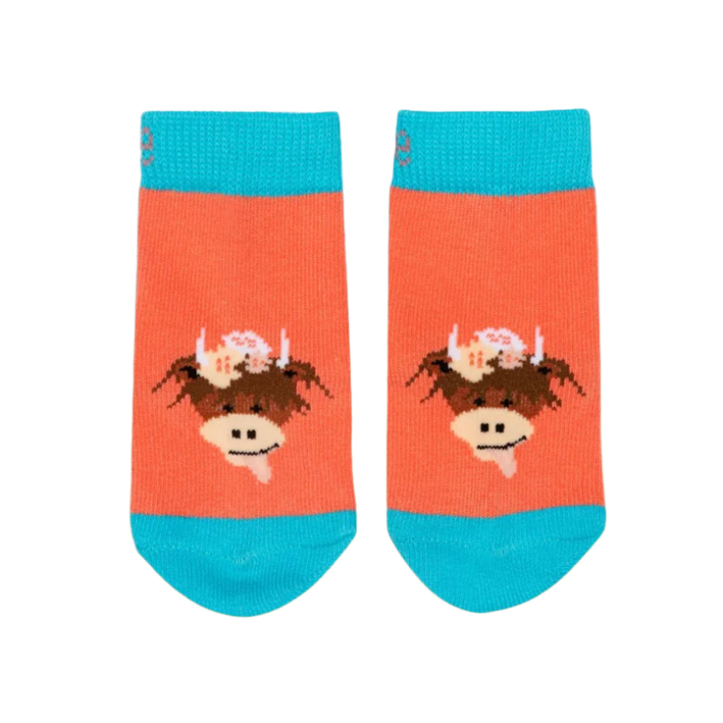 Bonnie Highland Cow Socks 1