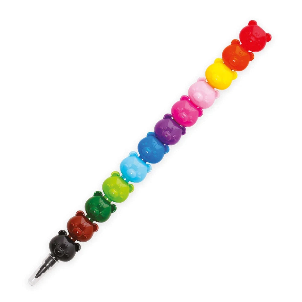 12 Stackable Crayons - Dream In Colour - Teddy Bear 1