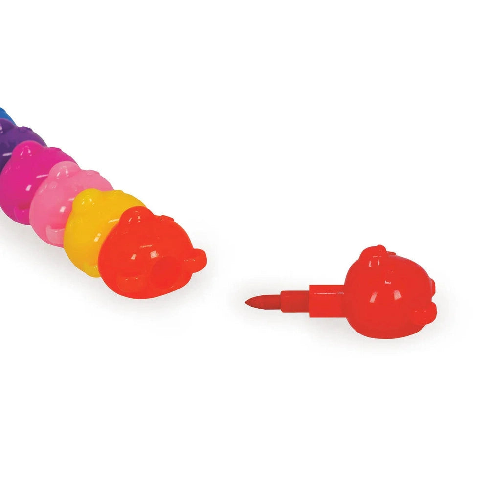 12 Stackable Crayons - Dream In Colour - Teddy Bear 2
