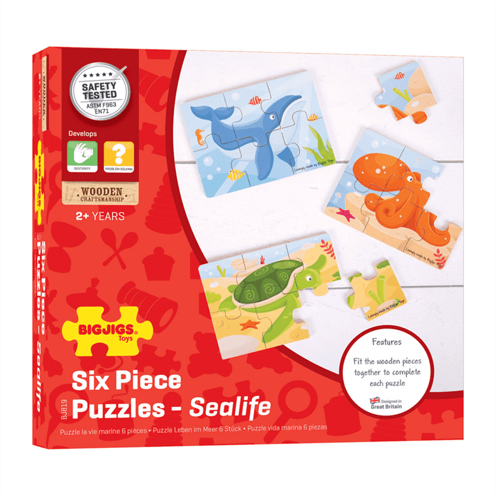 Sealife Puzzles - 6pcs 2