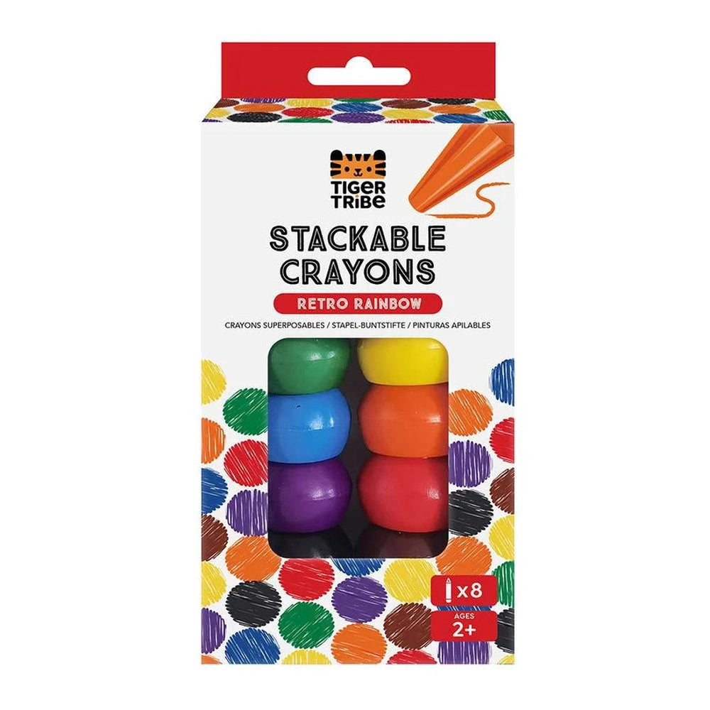 Stackable Crayons - Retro Rainbow 1