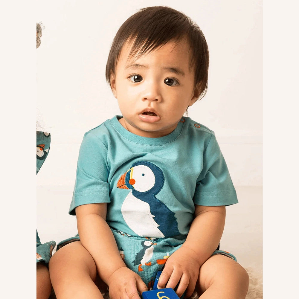 Kenzie The Puffin Muslin Shorts And Top Set 1