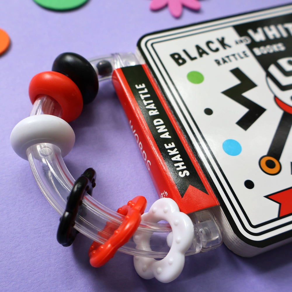 Words - Black & White Rattle Book 2
