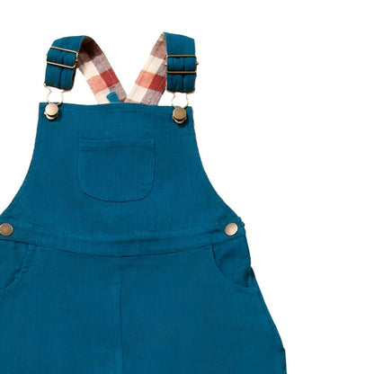 Little Green Radicals Deep Blue Classic Corduroy Dungarees 