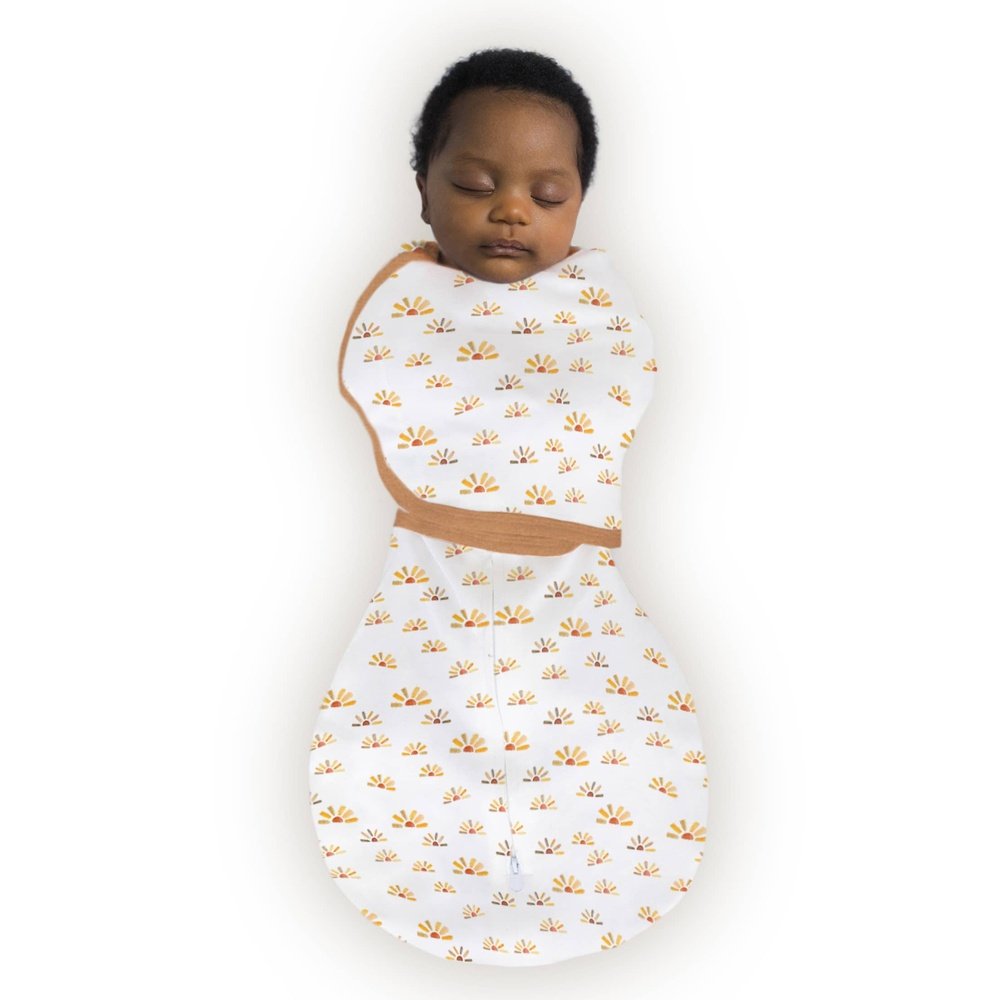 SwaddleDesigns Omni Swaddle Sack, Sunny Days Watercolor, Newborn 0-3 Mo 