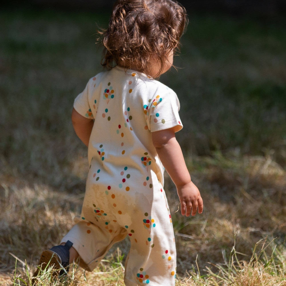 Rainbow Balloons Organic Summer Romper 6