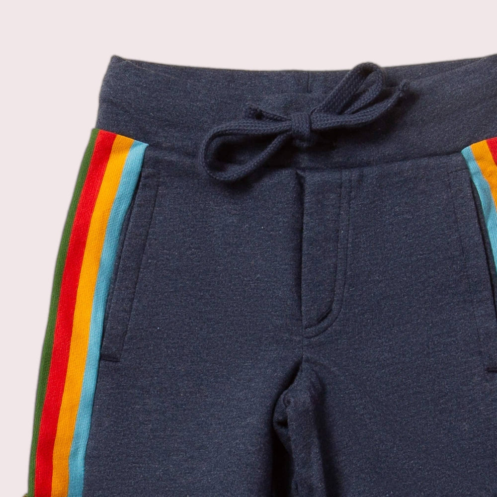 Navy Rainbow Comfy Jogger Shorts 2