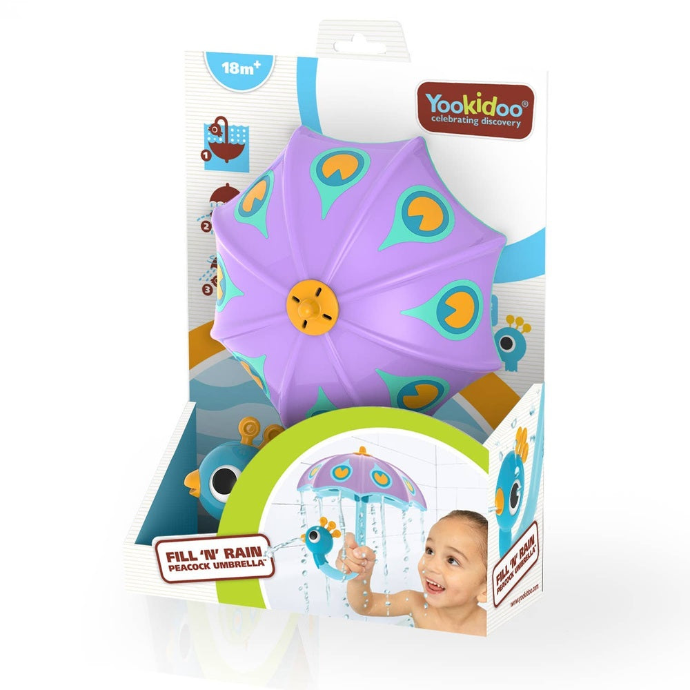 Yookidoo Fill 'N' Rain Peacock Umbrella 10