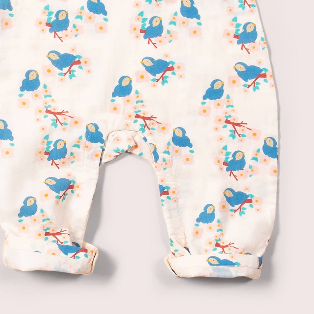 Bluebirds Frill Summer Romper 3