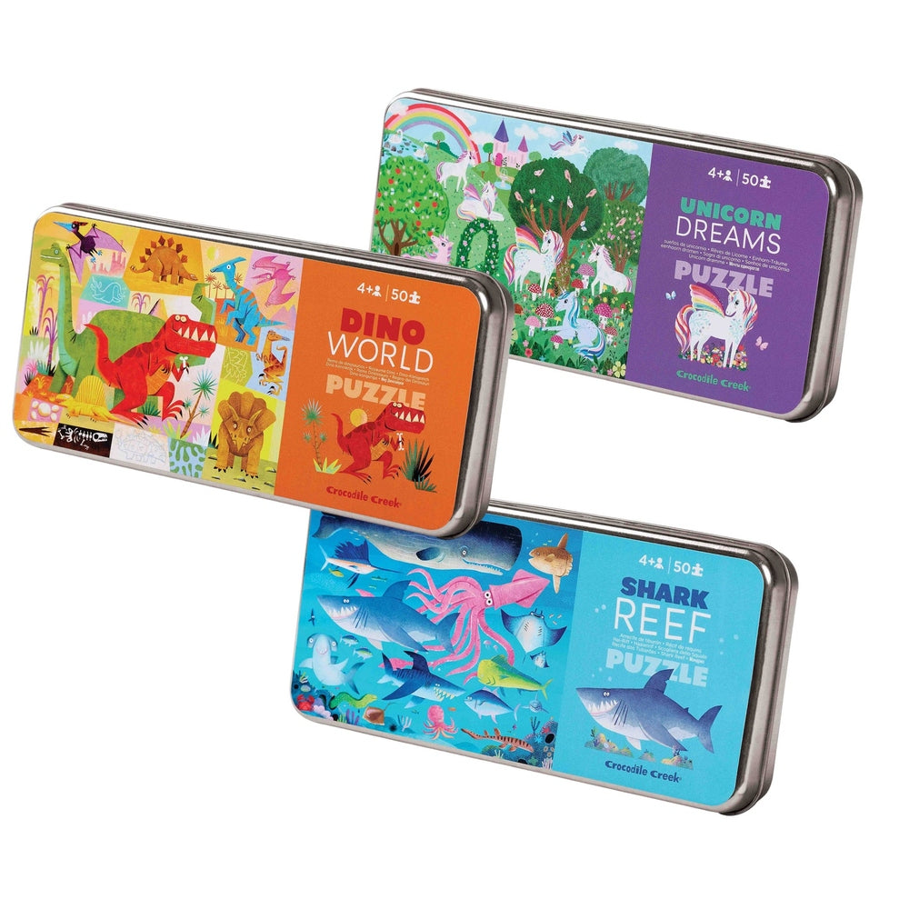 Crocodile Creek - 50 Piece Tin Puzzle Assortment 1