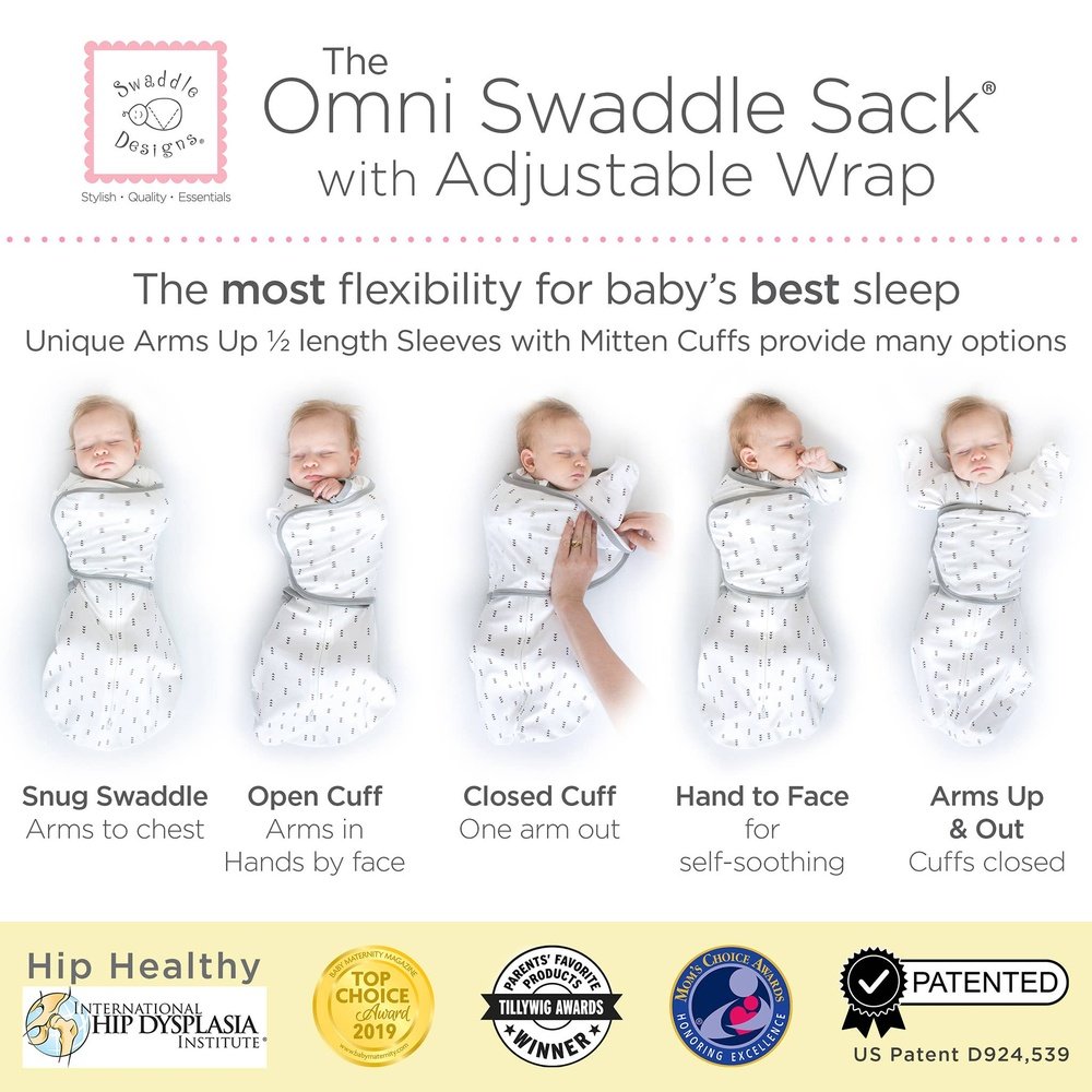 SwaddleDesigns Omni Swaddle Sack - Sunny Days Watercolor 