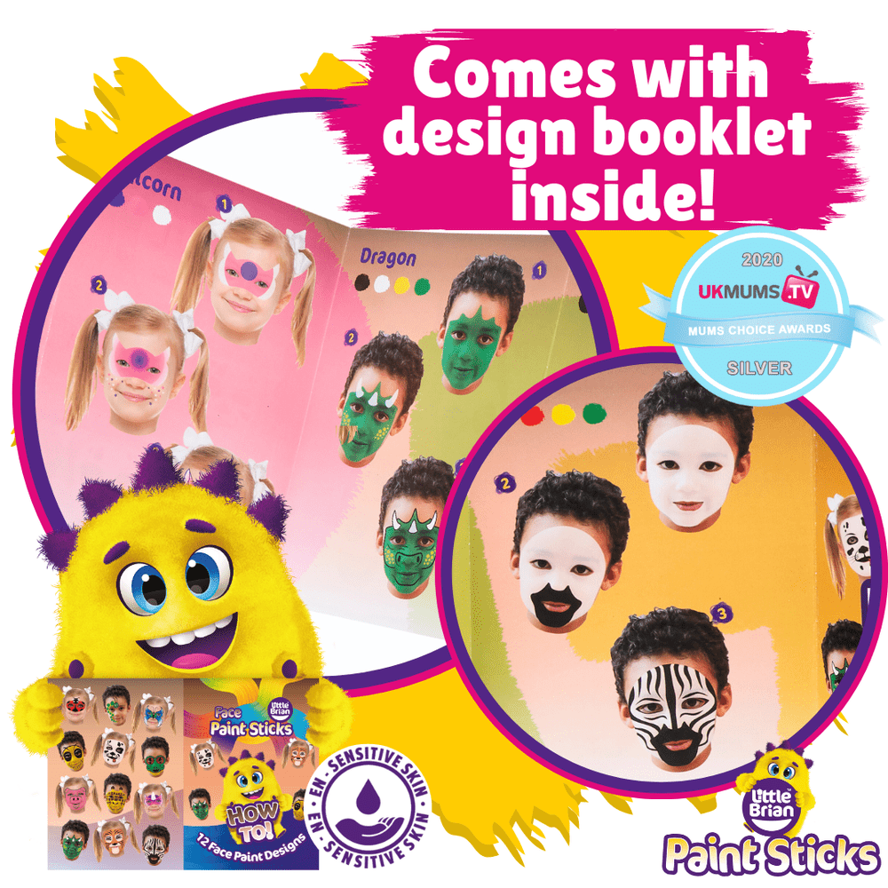 Little Brian Face Paint Sticks Classic 12 Assorted 5