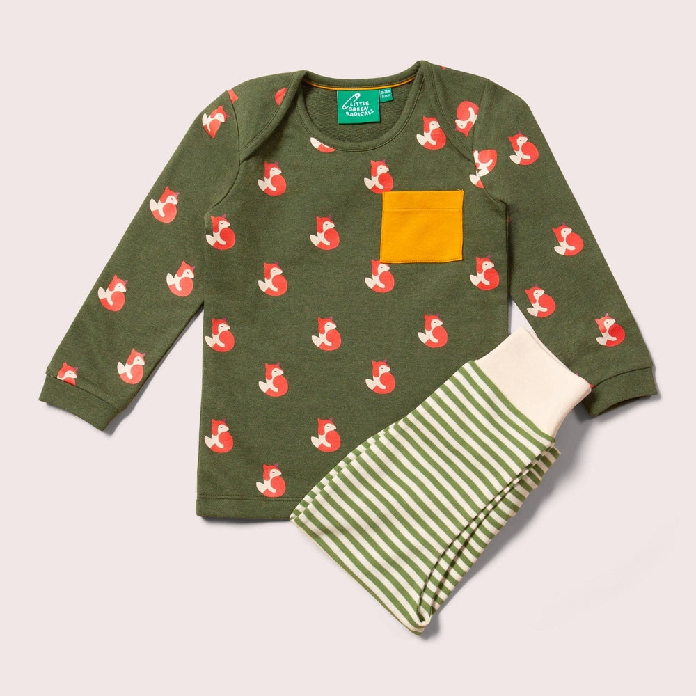 Little Fox Organic T-Shirt & Jogger Playset 1