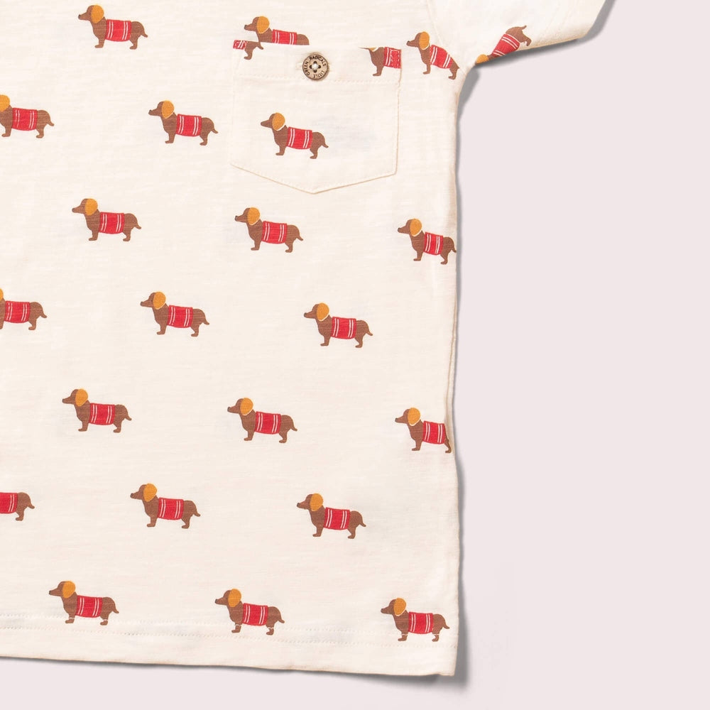 Cream Sausage Dogs Short Sleeve T Shirt 5