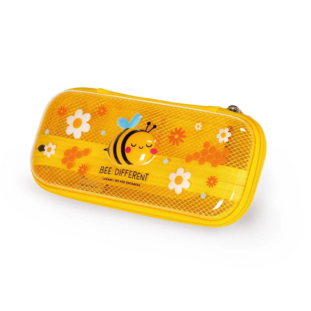 Bee Rigid Transparent Pencil Case - WonderWow 1
