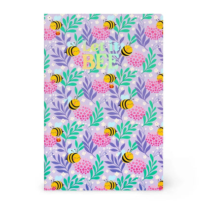 Lined Notebook with Illustrated Cover - Bee 1
