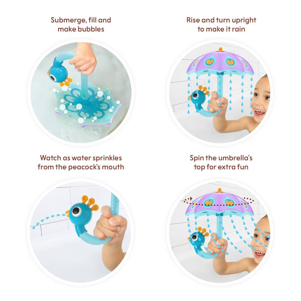 Yookidoo Fill 'N' Rain Peacock Umbrella 12